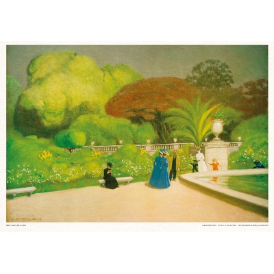 뤽상부르 공원, 펠릭스 발로통 아트 포스터 Félix Vallotton, Le Jardin du Luxembourg, 1905 Art Poster